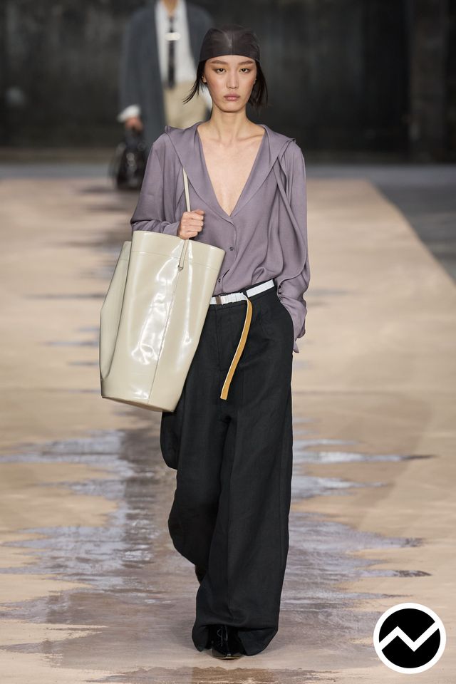 BOSS, SS26 womenswear, Muslin, look 43