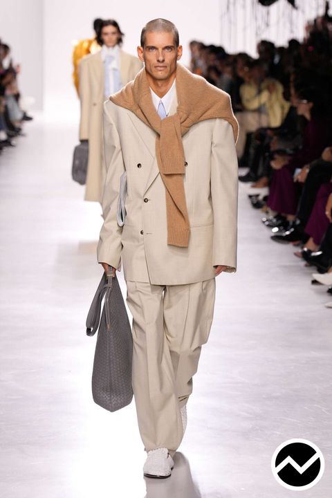 Bottega Veneta, SS26 menswear, Beige Twins, look 38