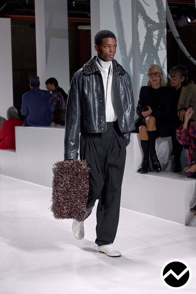 Bottega Veneta, SS26 menswear, Turtle Sweater, look 56
