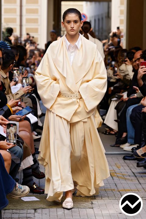 Calcaterra, SS26 womenswear, Wrap Tie Coat, look 25