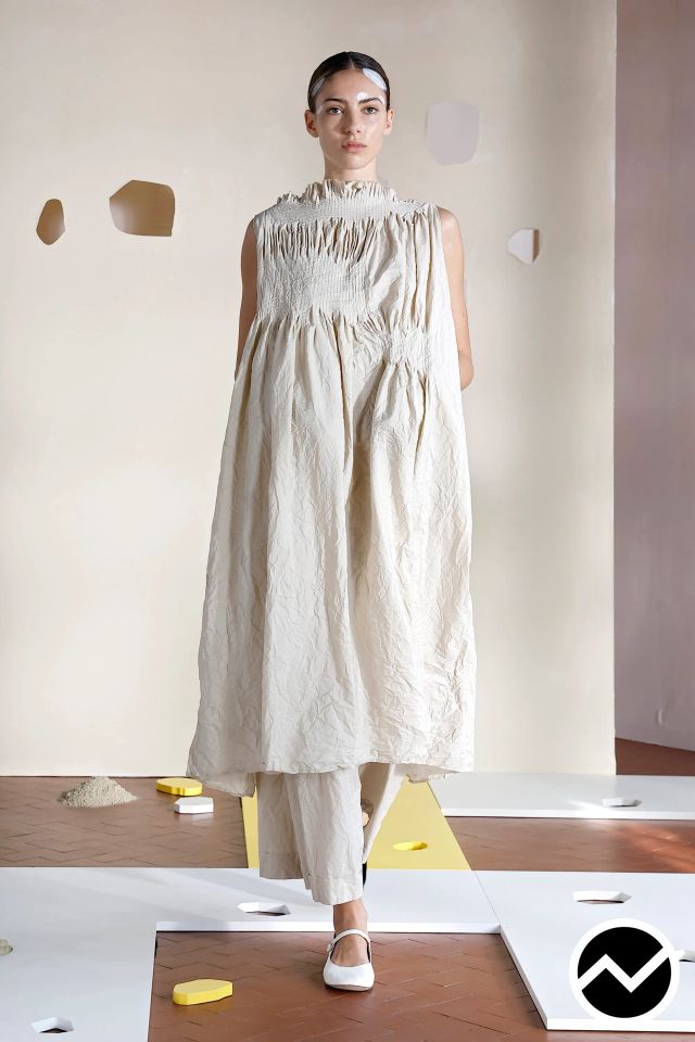 Daniela Gregis, SS26 womenswear, High Neckline Dress, look 24