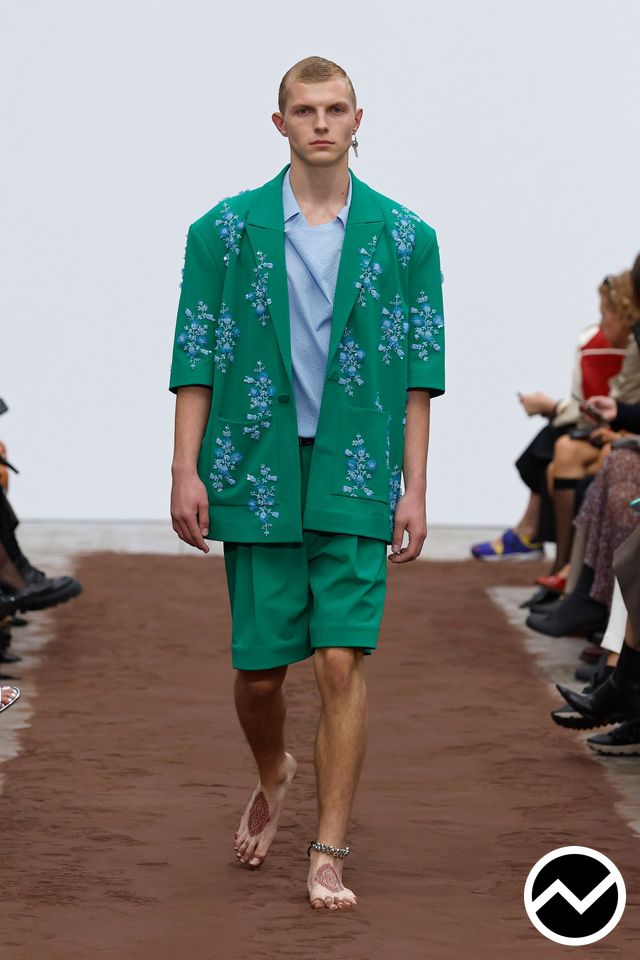 Dhruv Kapoor, SS26 menswear, Pine Green, look 36