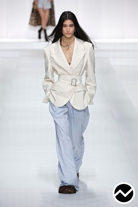 Dolce & Gabbana, SS26 womenswear, Elasticated Waistline Pants, look 42