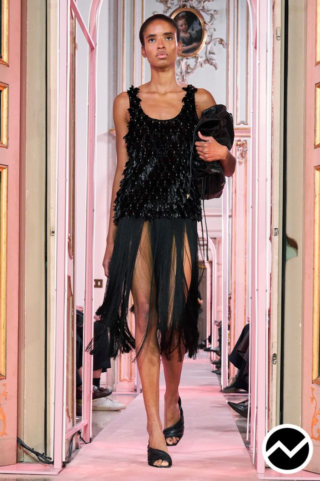 Elisabetta Franchi, SS26 womenswear, Olive, look 24