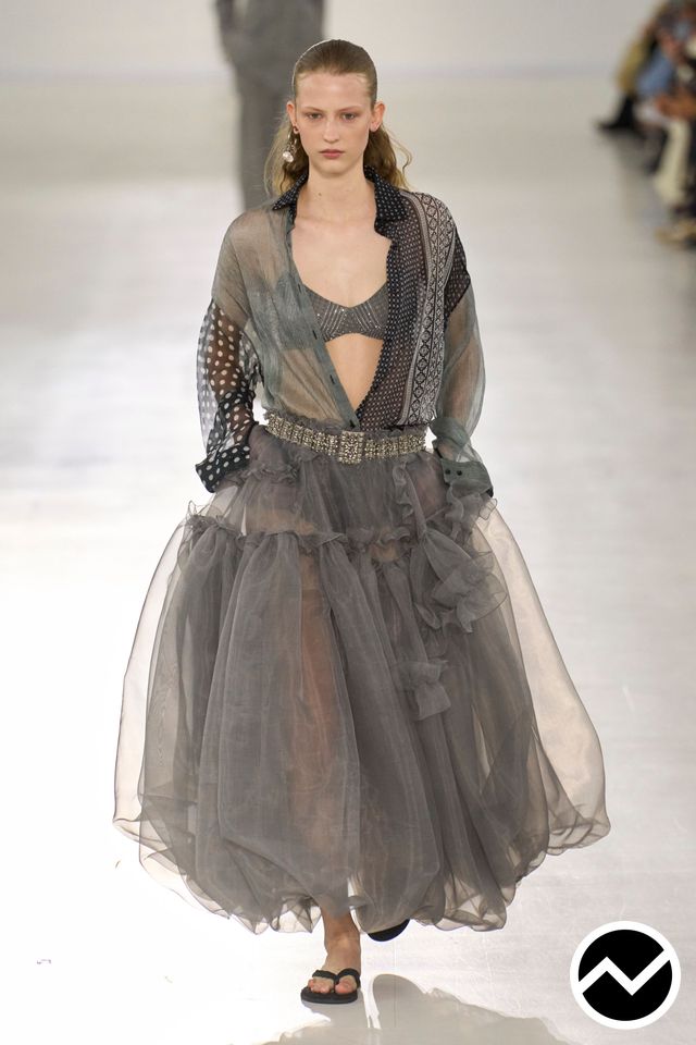 Ermanno Scervino, SS26 womenswear, Taupe, look 10