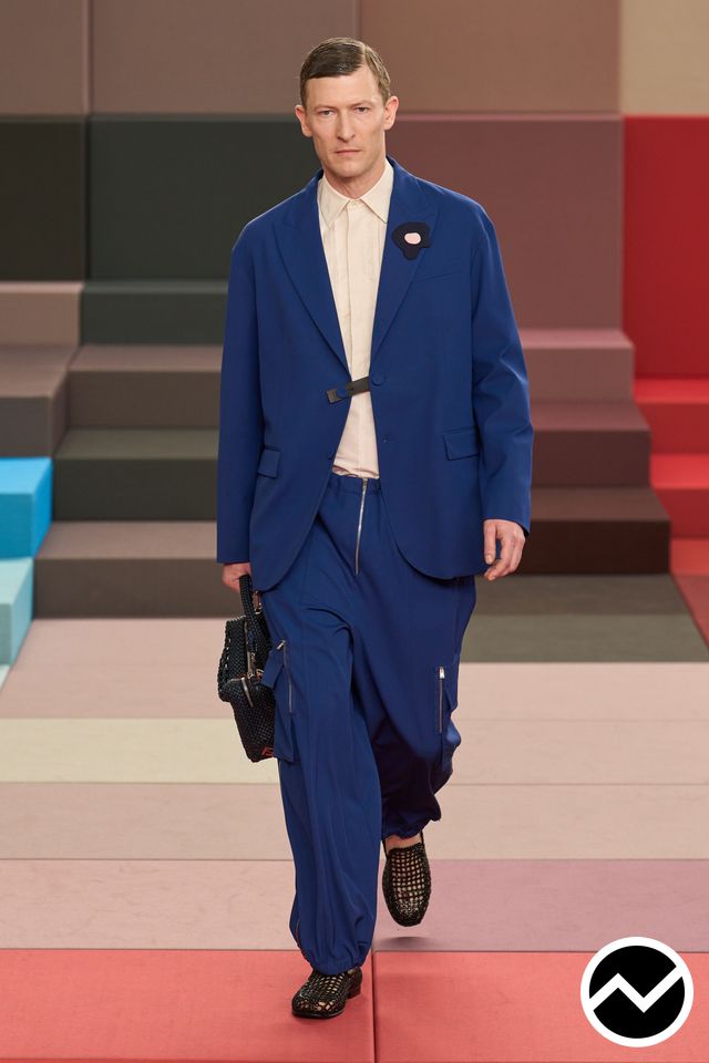 Fendi, SS26 menswear, Navy, look 5