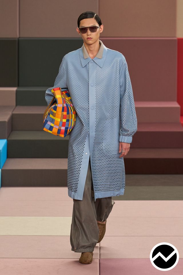 Fendi, SS26 menswear, Longline Jacket, look 33