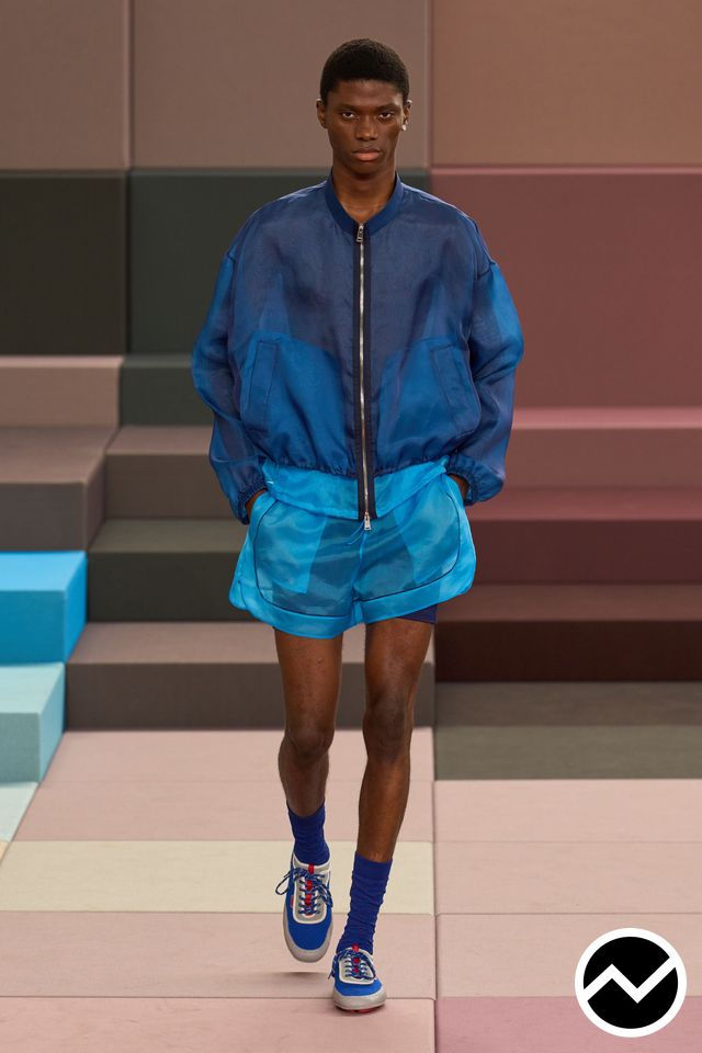 Fendi, SS26 menswear, Midnight Blue, look 69