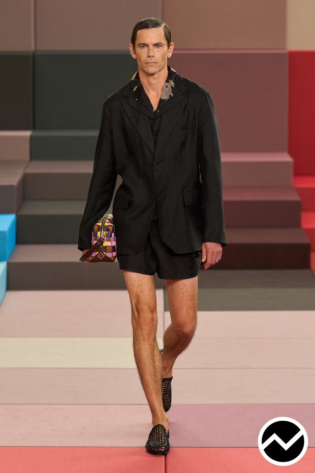 Fendi, SS26 menswear, Black, look 72