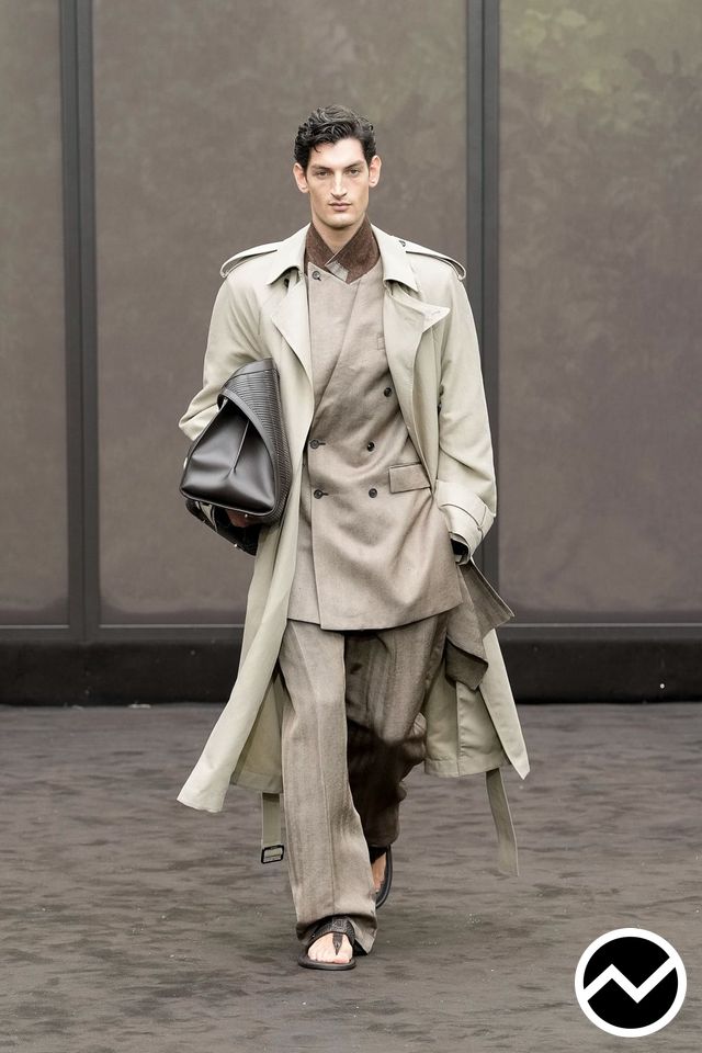 Ferragamo, SS26 menswear, Set In Sleeve Coat, look 15