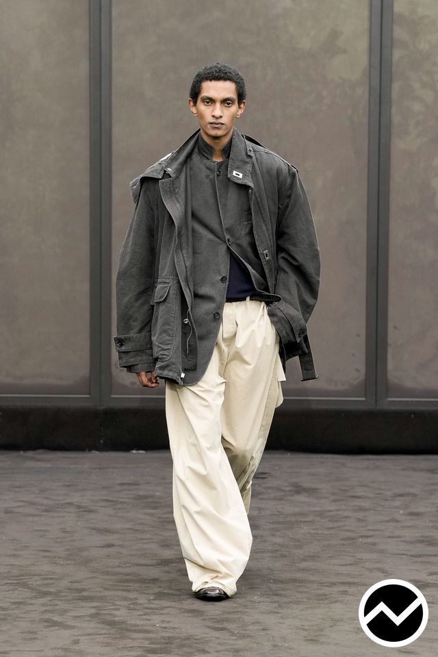 Ferragamo, SS26 menswear, Top Collar Jacket, look 55