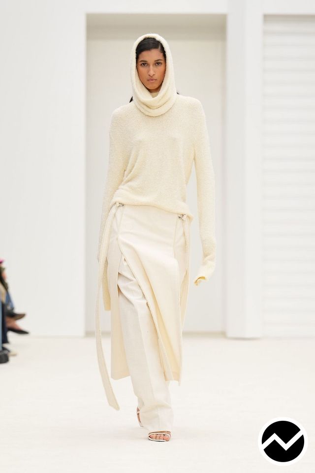 Ferrari, SS26 womenswear, Ecru, look 12