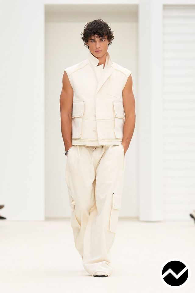Ferrari, SS26 menswear, Ecru, look 16