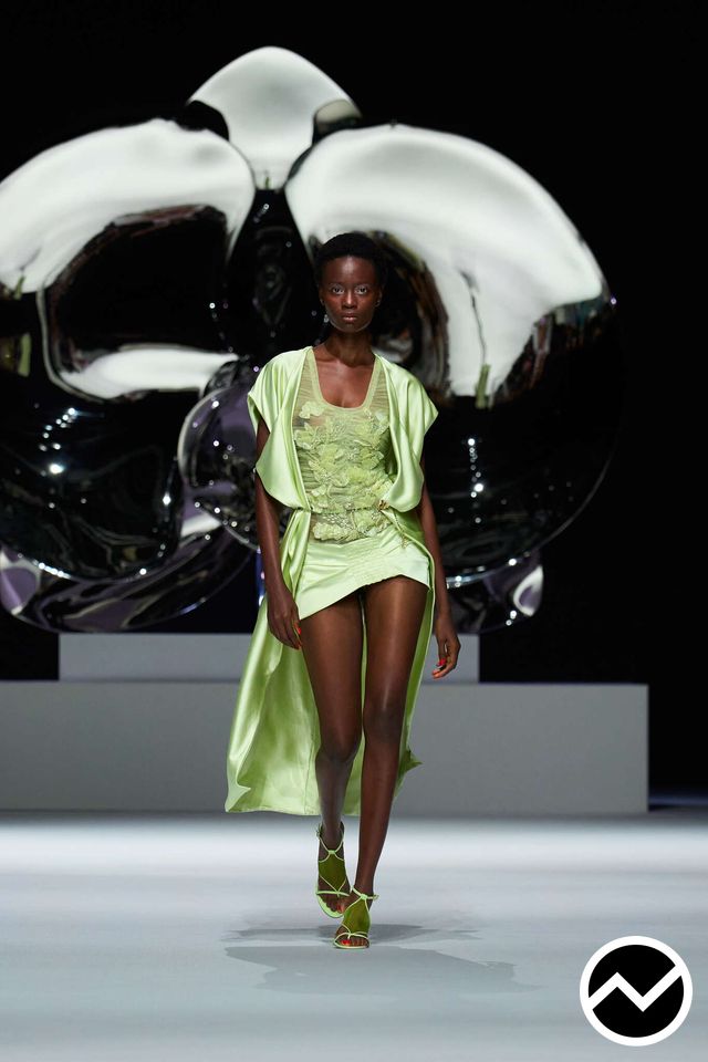 Genny, SS26 womenswear, Mesh, look 6