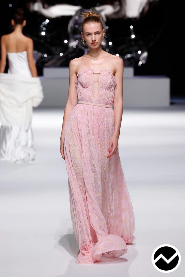 Genny, SS26 womenswear, Dusty Rose, look 43