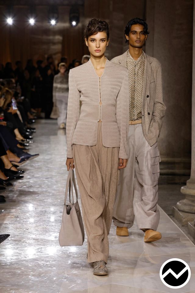 Giorgio Armani, SS26 menswear, Ribbed, look 10