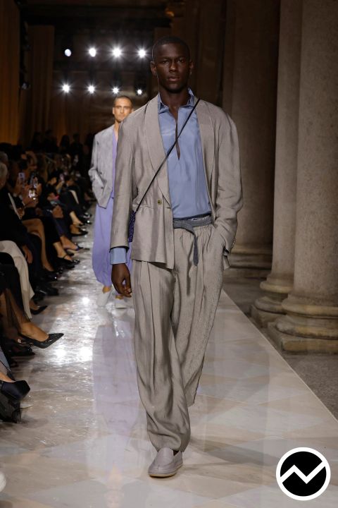 Giorgio Armani, SS26 menswear, Muslin, look 36