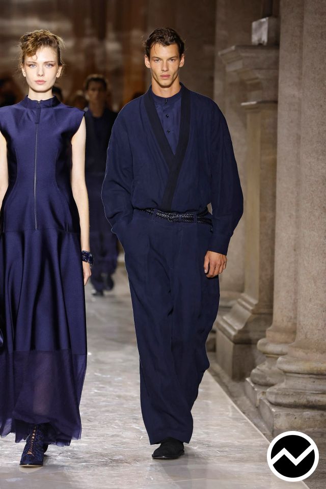 Giorgio Armani, SS26 menswear, Midnight Blue, look 53