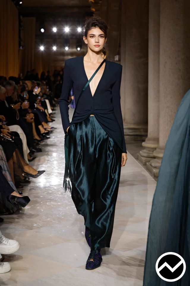 Giorgio Armani, SS26 womenswear, Rib Knit, look 66