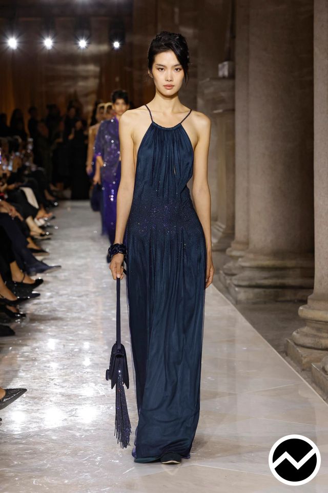 Giorgio Armani, SS26 womenswear, Maxi Dress, look 93