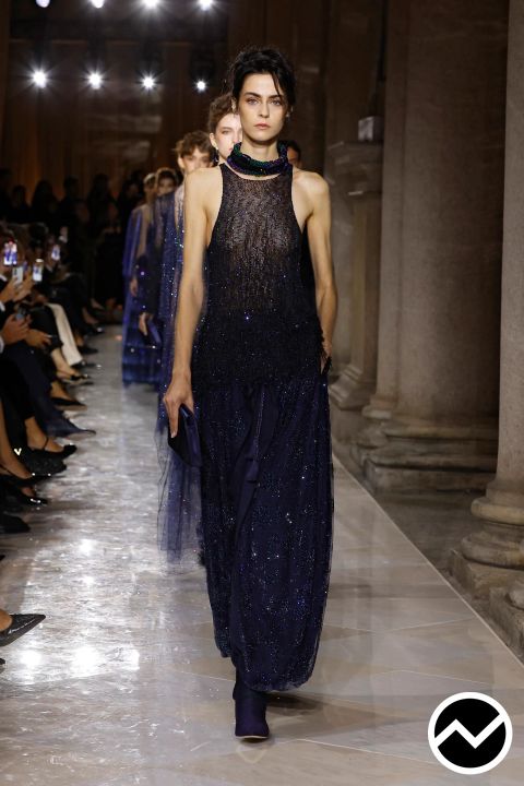 Giorgio Armani, SS26 womenswear, High Neckline Dress, look 99