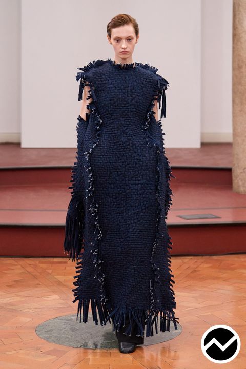 Institution by Galib Gassanoff, SS26 womenswear, Midnight Blue, look 26