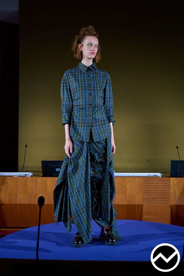 Jarel Zhang, SS26 womenswear, Midnight Blue, look 27
