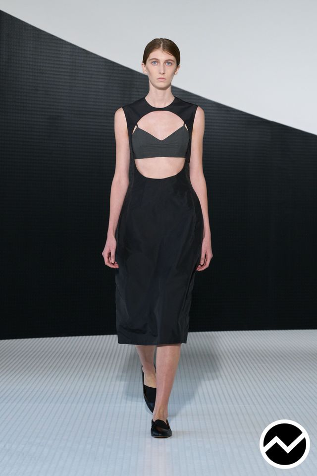 Jil Sander, SS26 womenswear, Taffeta, look 45