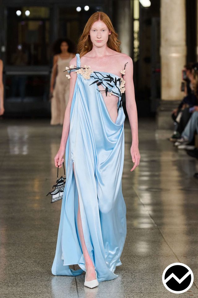 Keqiao, SS26 womenswear, Slit Dress, look 54
