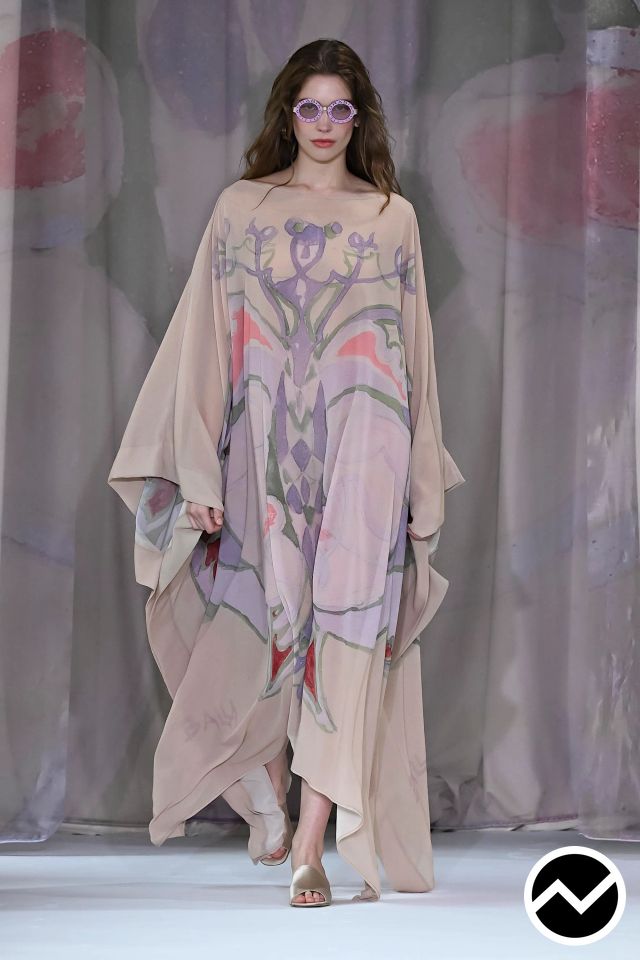 Laura Biagiotti, SS26 womenswear, Mauve, look 7