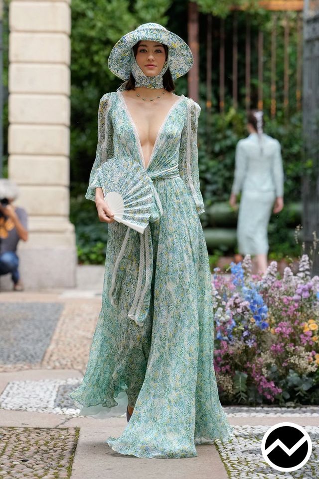 Luisa Beccaria, SS26 womenswear, Sage, look 13