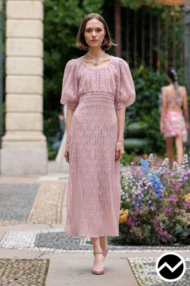 Luisa Beccaria, SS26 womenswear, Dusty Rose, look 21