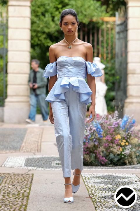 Luisa Beccaria, SS26 womenswear, Strapless Top, look 25