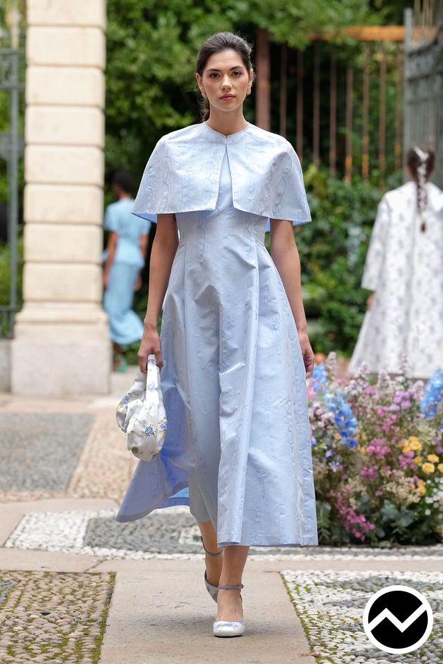 Luisa Beccaria, SS26 womenswear, High Neckline Dress, look 31