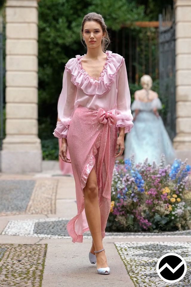 Luisa Beccaria, SS26 womenswear, Dusty Rose, look 47