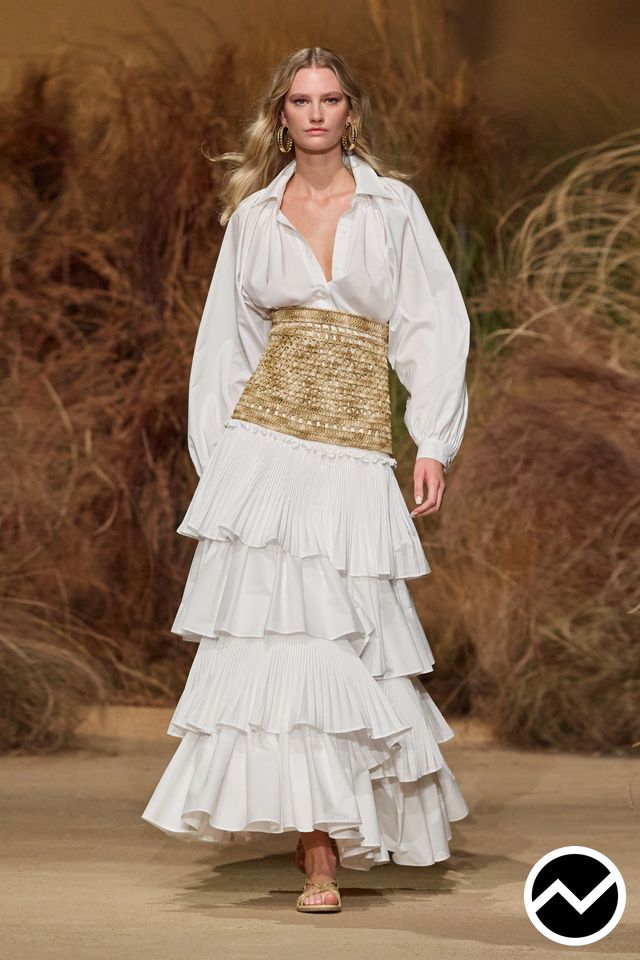 Luisa Spagnoli, SS26 womenswear, Accordion Skirts, look 26