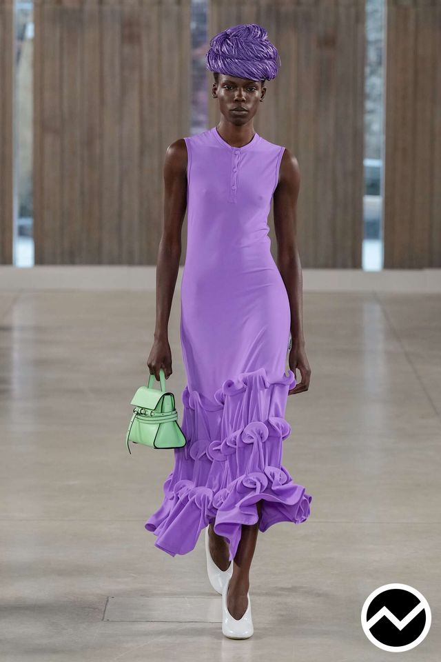Moschino, SS26 womenswear, Ruffled Dress, look 27