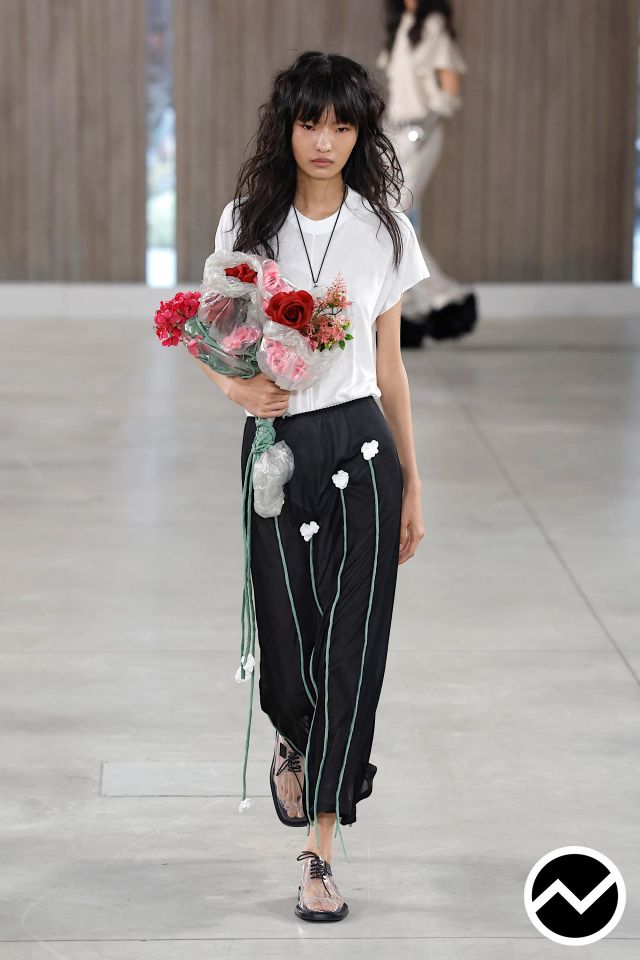 Moschino, SS26 womenswear, Elasticated Waistline Pants, look 34