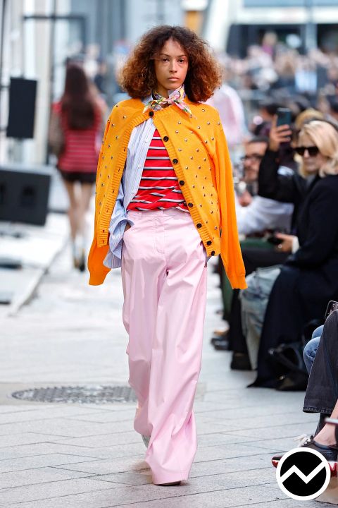MSGM, SS26 womenswear, Buttoned Sweater, look 21