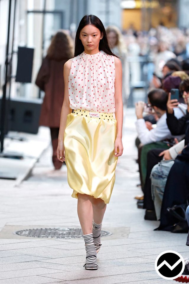 MSGM, SS26 womenswear, Knee Length Skirts, look 31
