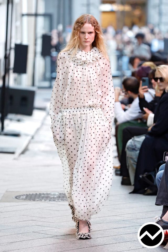 MSGM, SS26 womenswear, Polka Dot, look 32