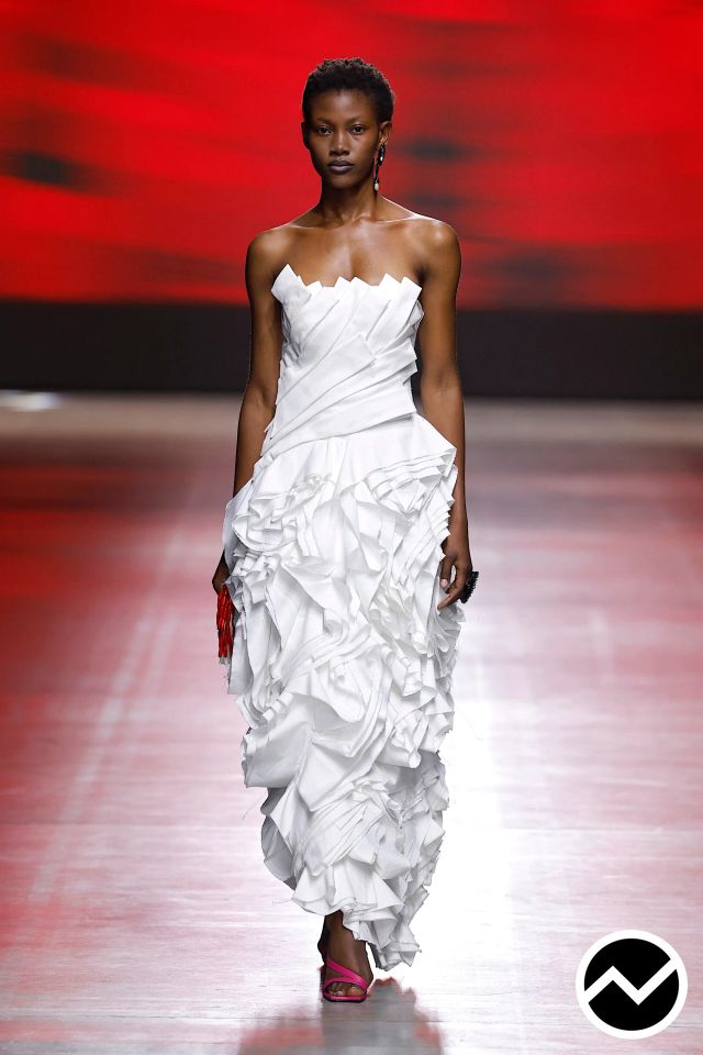 Phan Đăng Hoàng, SS26 womenswear, Ruffled Dress, look 12