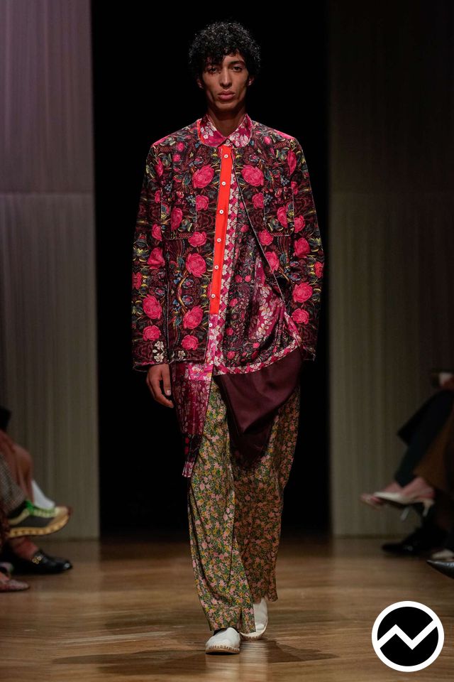 Pierre-Louis Mascia, SS26 menswear, Floral, look 25