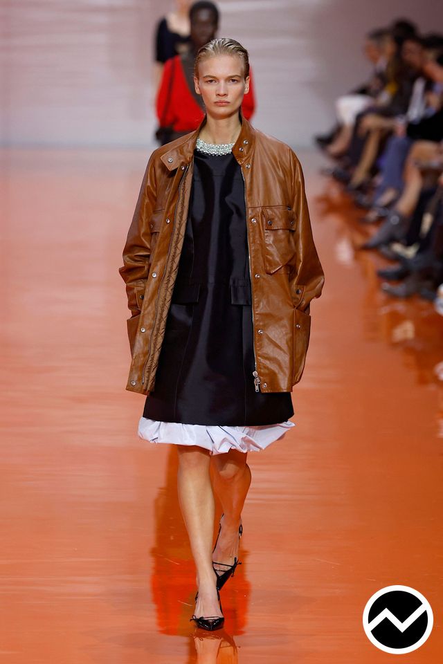 Prada, SS26 womenswear, Leather, look 19