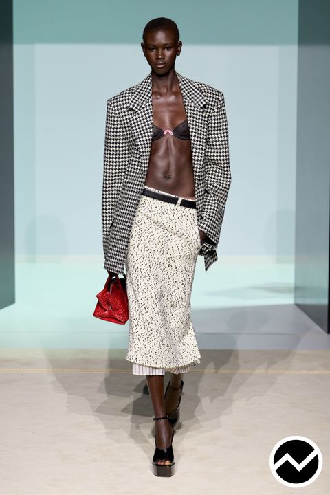 The Attico, SS26 womenswear, Fitted Skirts, look 10