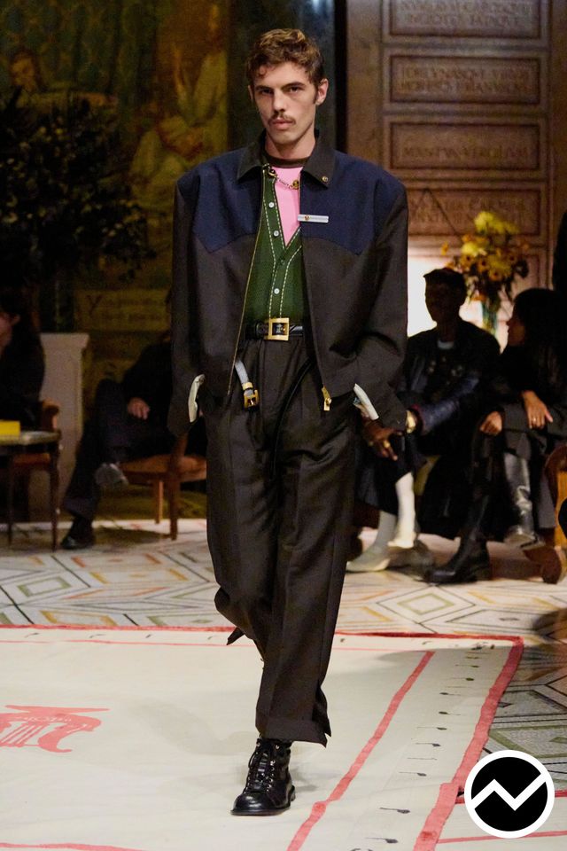 Versace, SS26 menswear, Worker Jacket, look 20