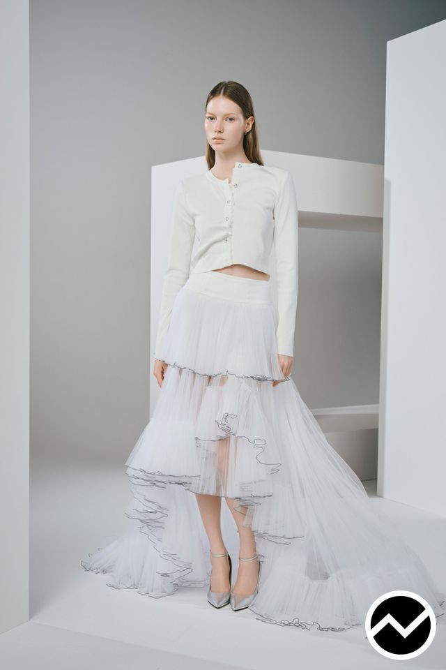 Adeam, SS26 womenswear, Gathered Skirts, look 25