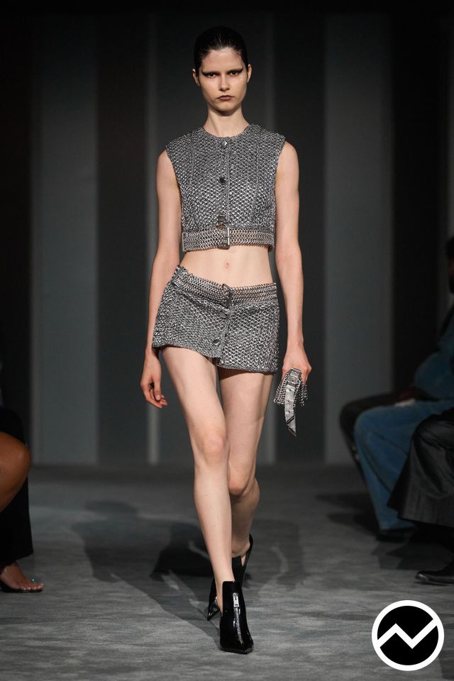Alexander Wang, SS26 womenswear, Cropped Vest, look 19