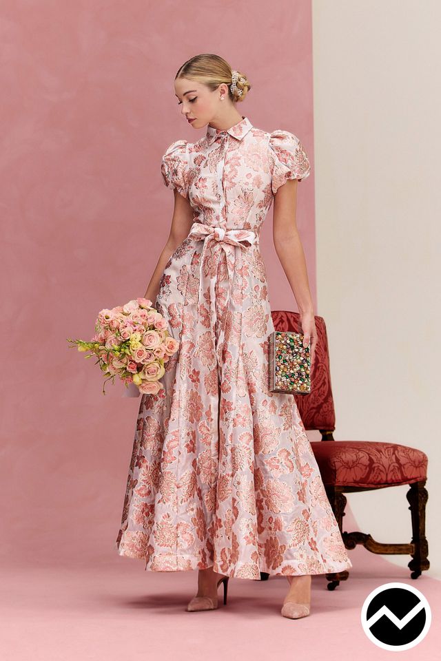 Alice + Olivia, SS26 womenswear, Puff Sleeve Dress, look 30