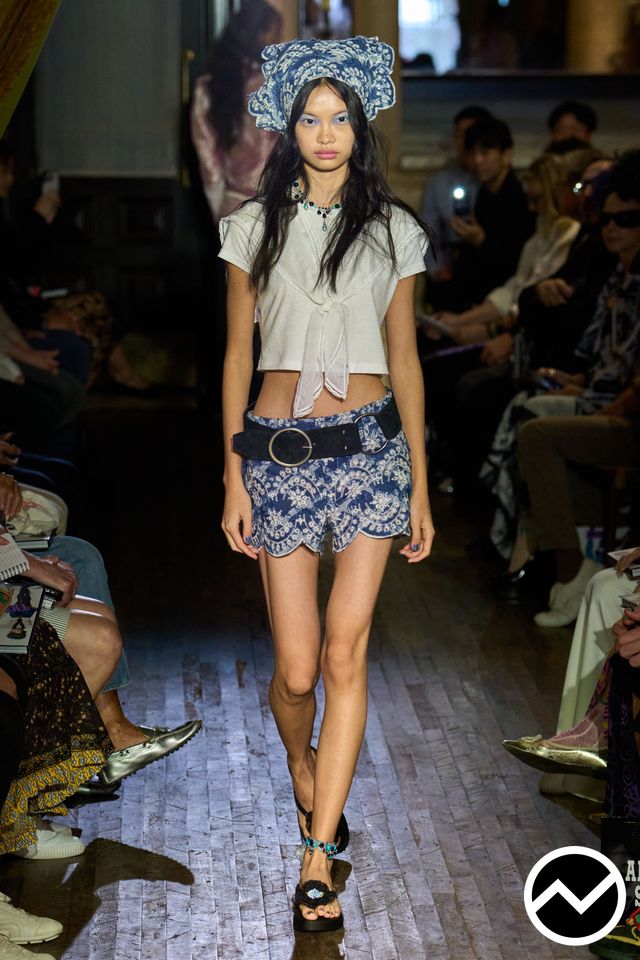 Anna Sui, SS26 womenswear, Hot Pant Shorts, look 30